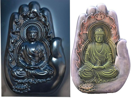 Kunststoffform buddha gips - kunststoffform,