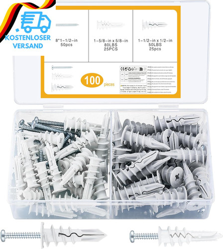 Hohlraumdübel 100 stück - hohlraumdübel,
