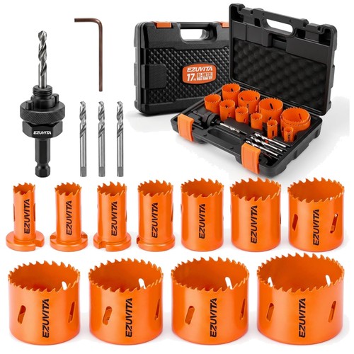 Lochsäge set tlg bimetall - set, 17-tlg